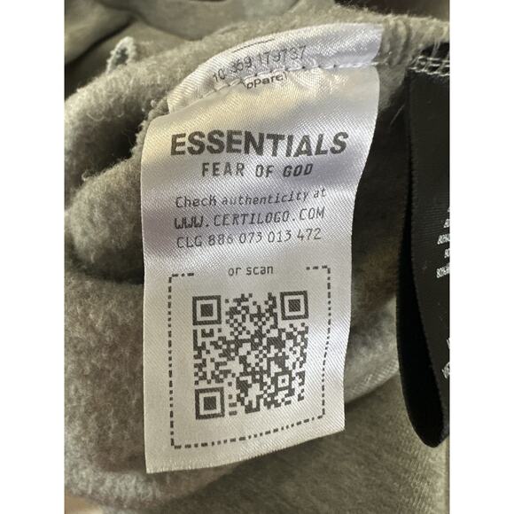 Essentials Fear of God State Sweatshirt Fleece Crew Neck Heather Oatmeal Medium - Picture 10 of 16